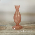 Цветные мини -цветочные стеклянные вазы для домашнего декора